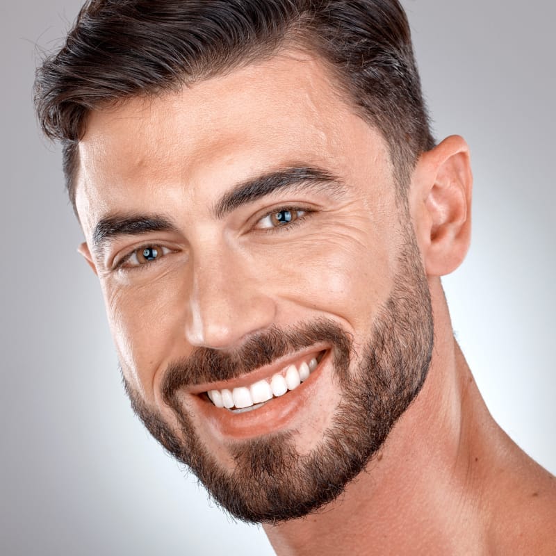 Man smiling