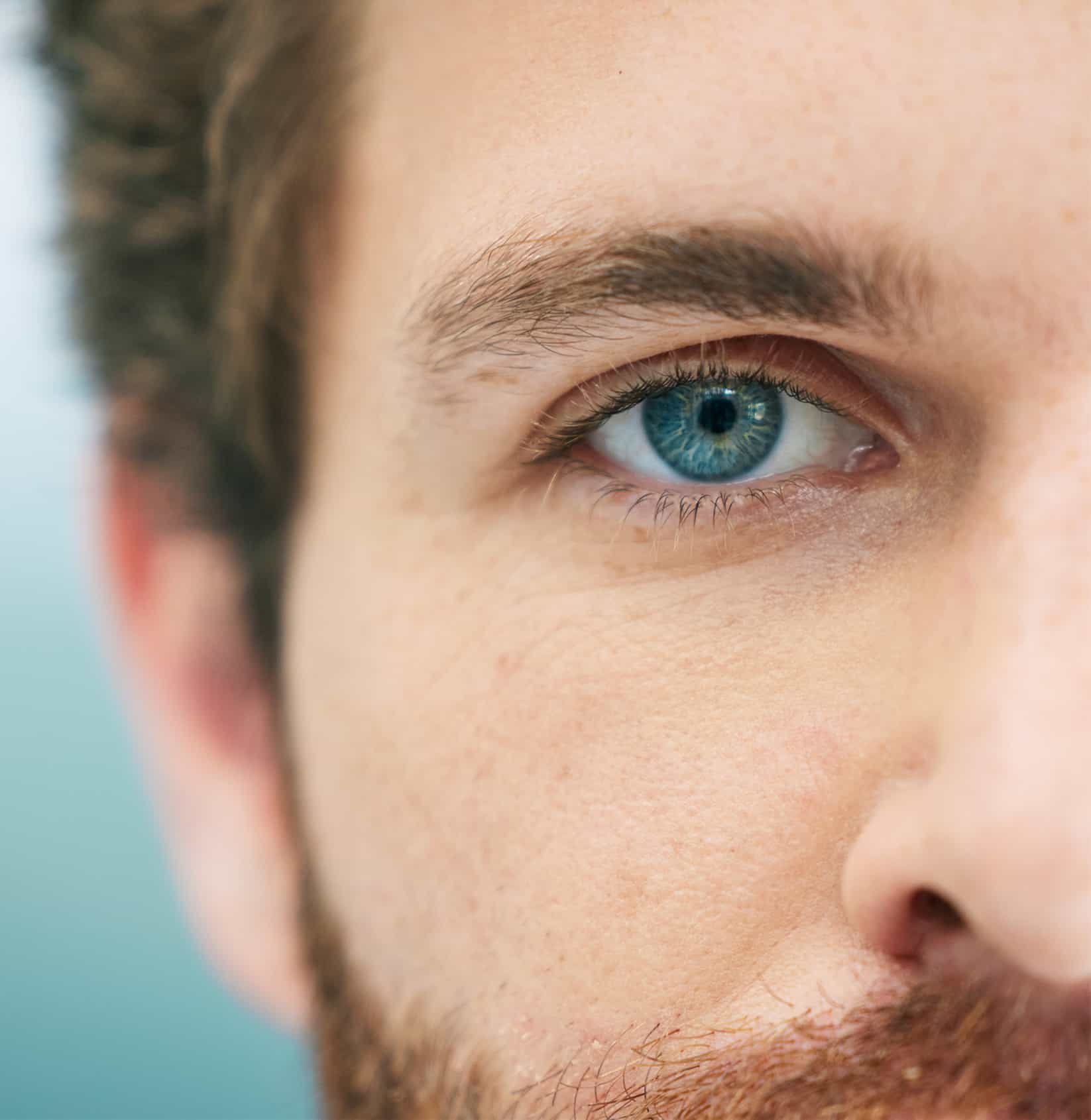 Close up of mans eye